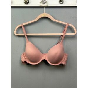 Soma Embraceable Enchanting Lace Demi Bra 38B Rose Pink